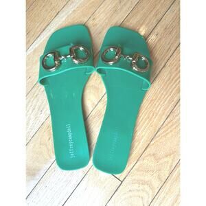 EUC Jeffrey Campbell Green Jelly Flip Flops – Size 9 / EU 40